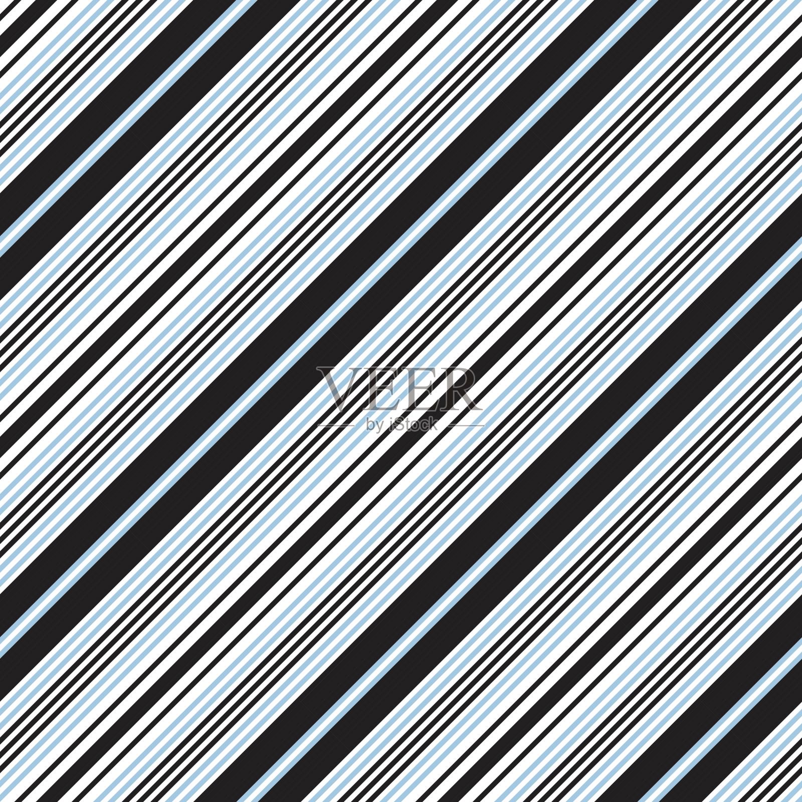天蓝色斜条纹无缝图案背景插画图片素材