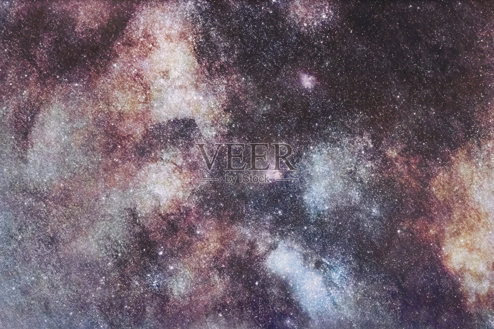 银河系的中心，宇宙中的空间尘埃照片摄影图片