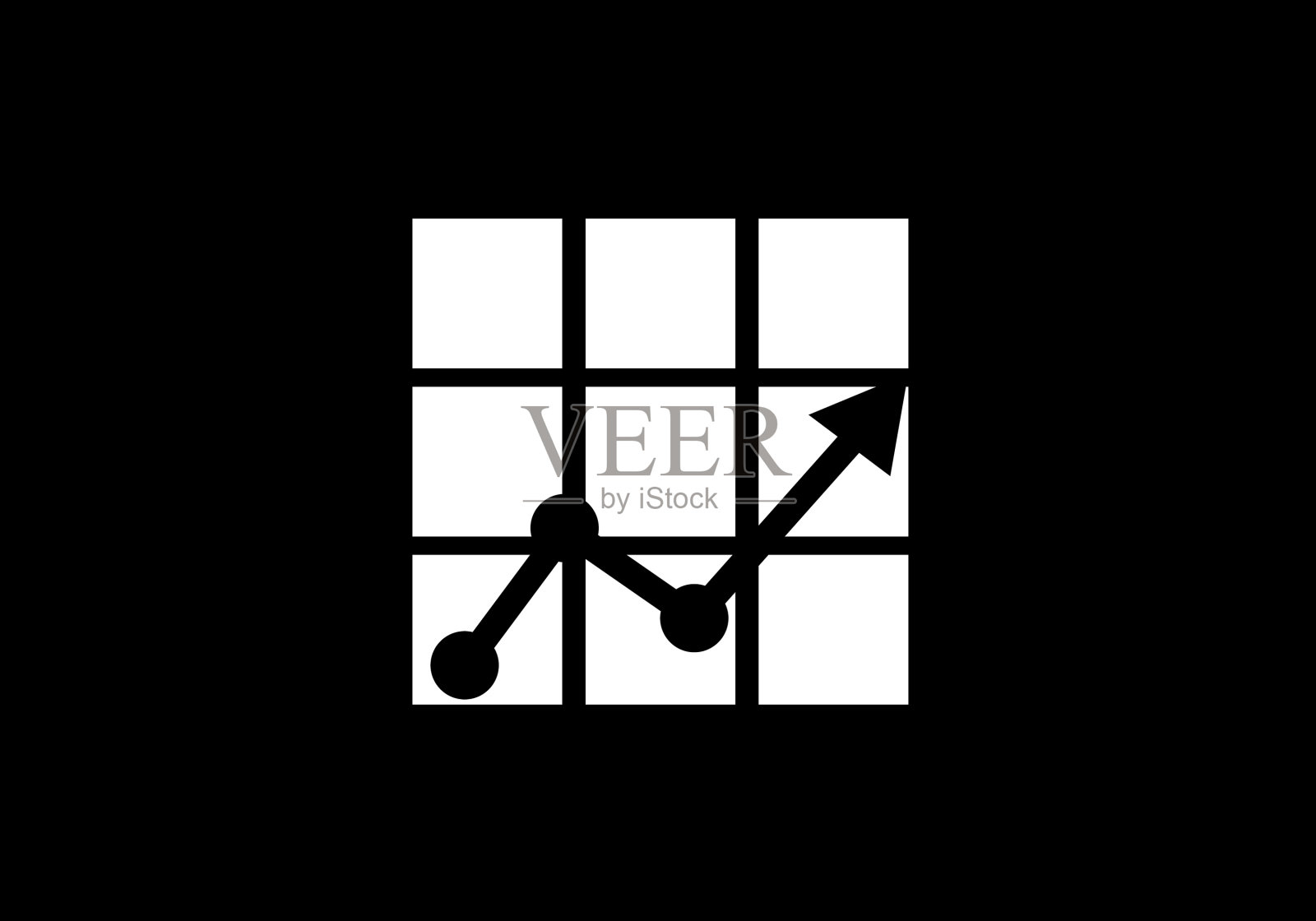 财务会计标志以黑色为背景图标素材