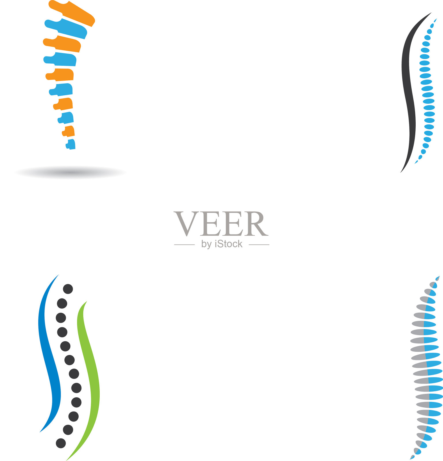 脊柱图标插画图片素材