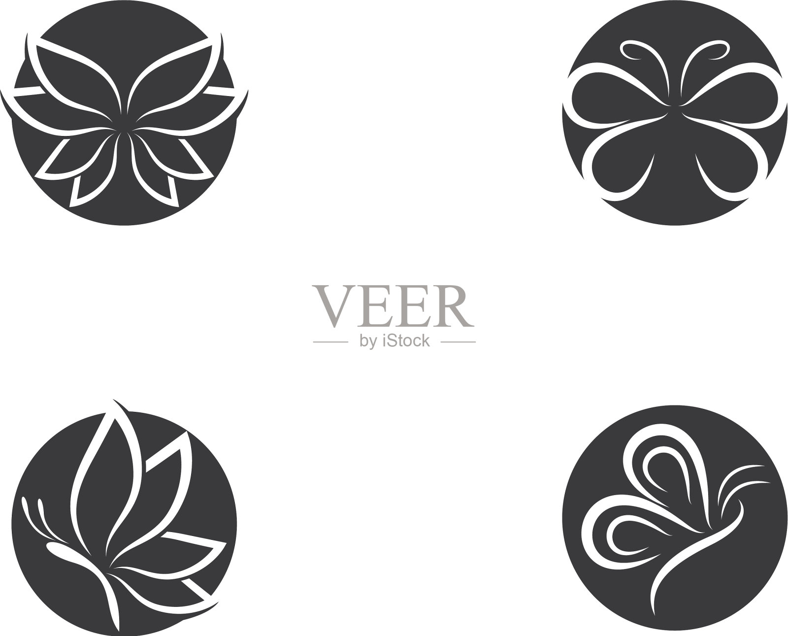 蝴蝶图标插画图片素材