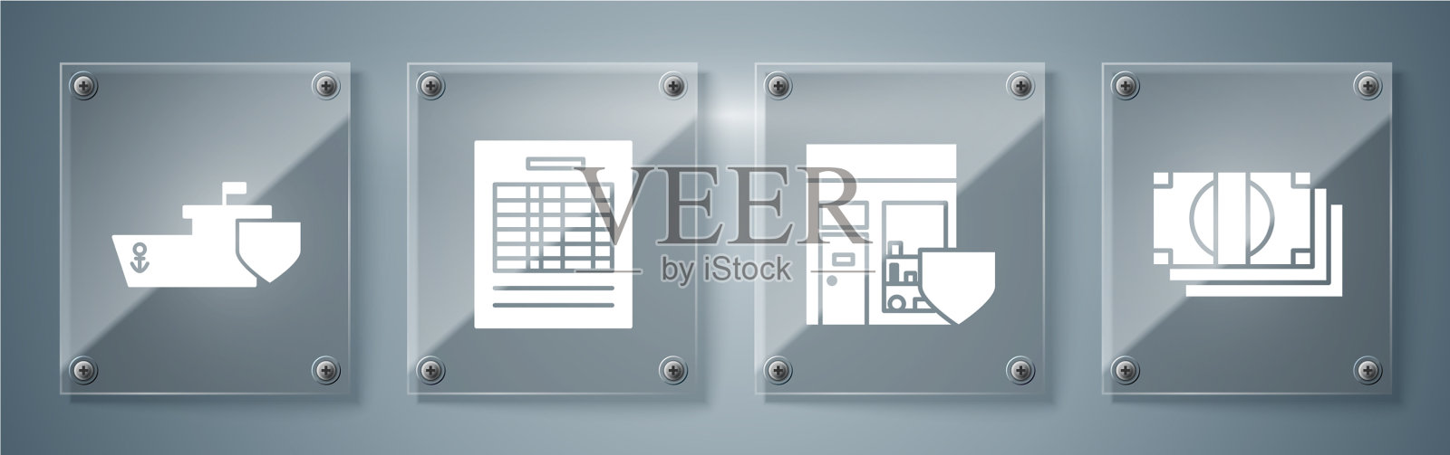 集堆纸钱现金购物大楼图标素材