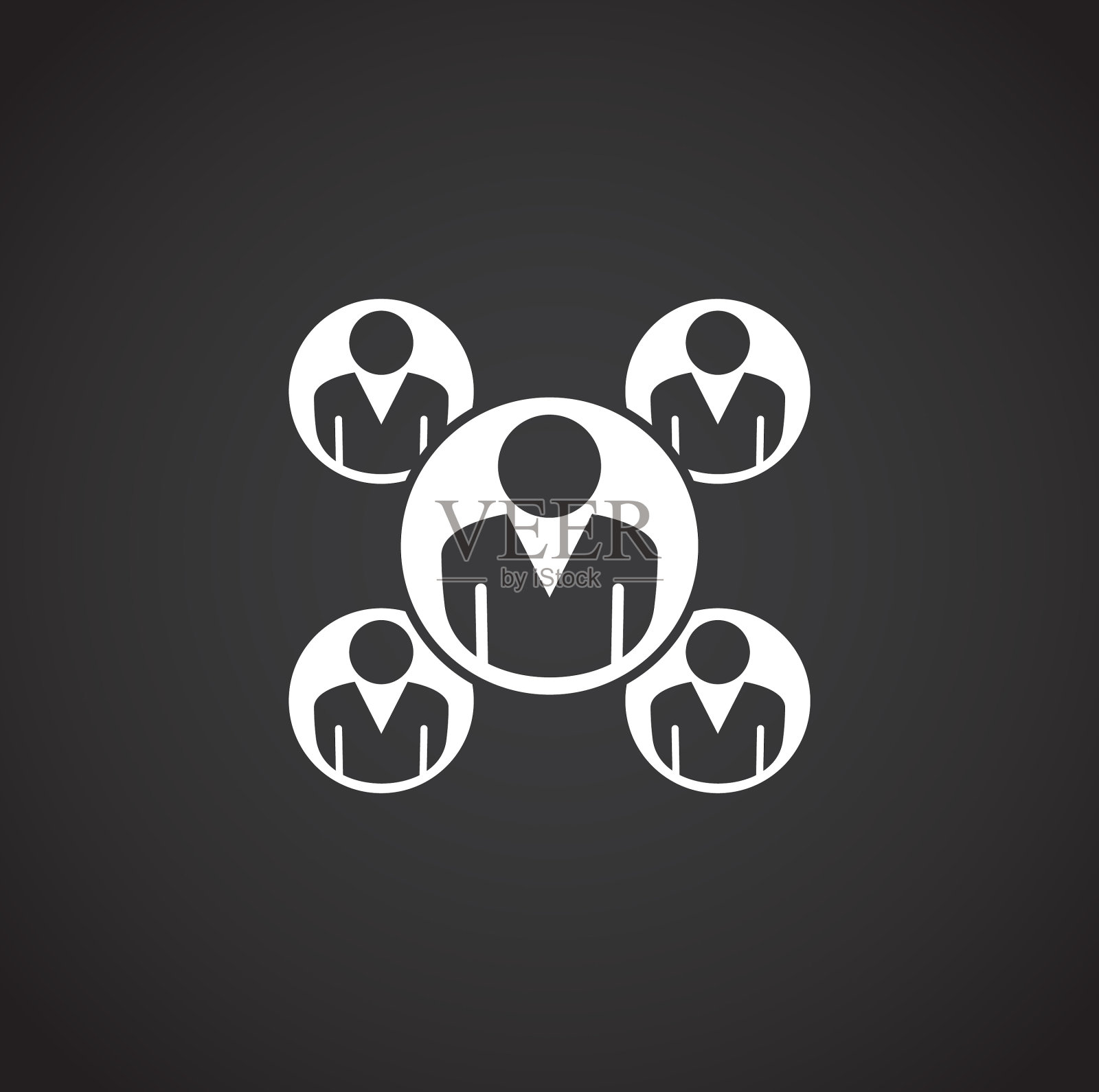 业务人员相关图标的背景图标素材