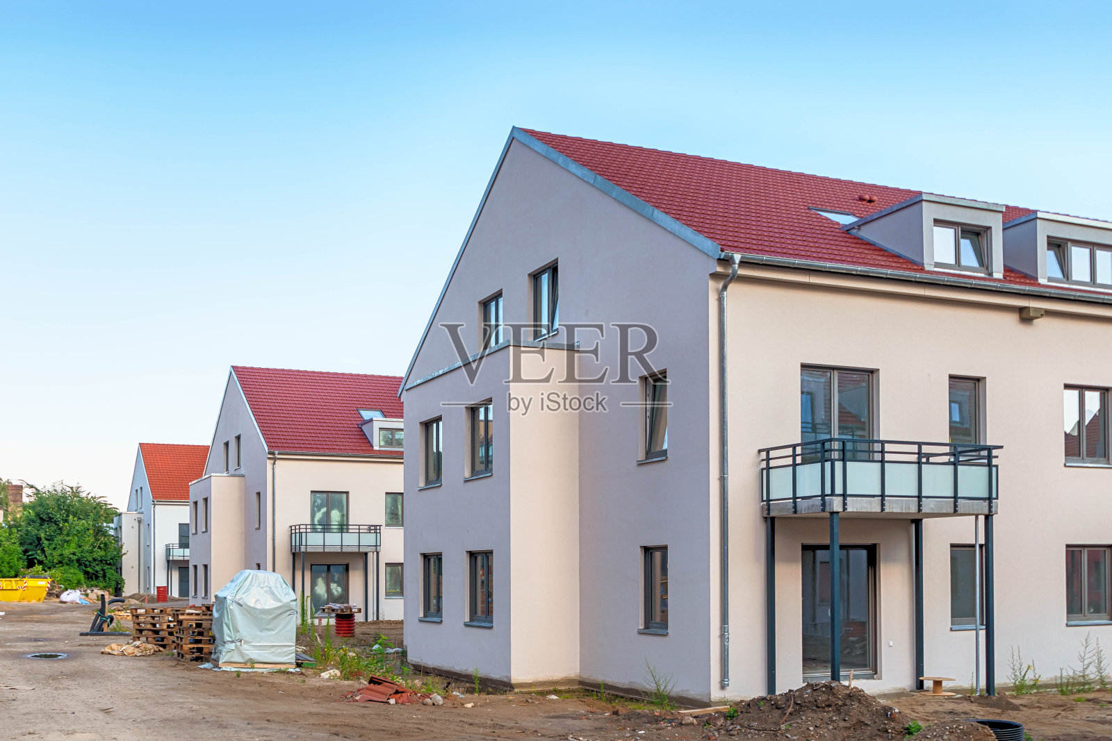 新建房屋的工地照片摄影图片