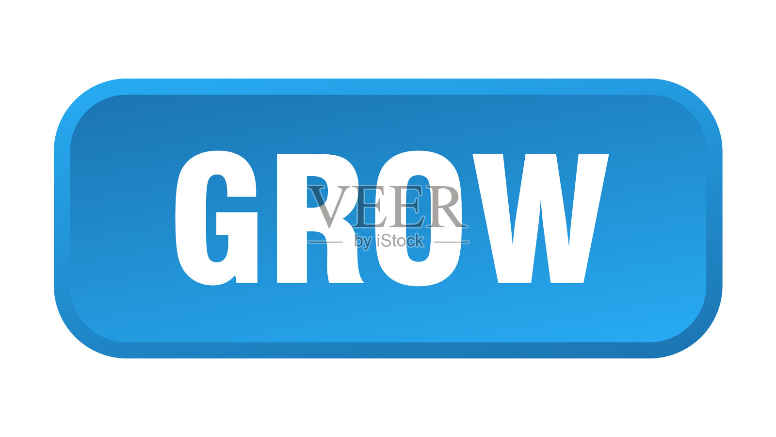 生长按钮生长方形3d按钮插画图片素材