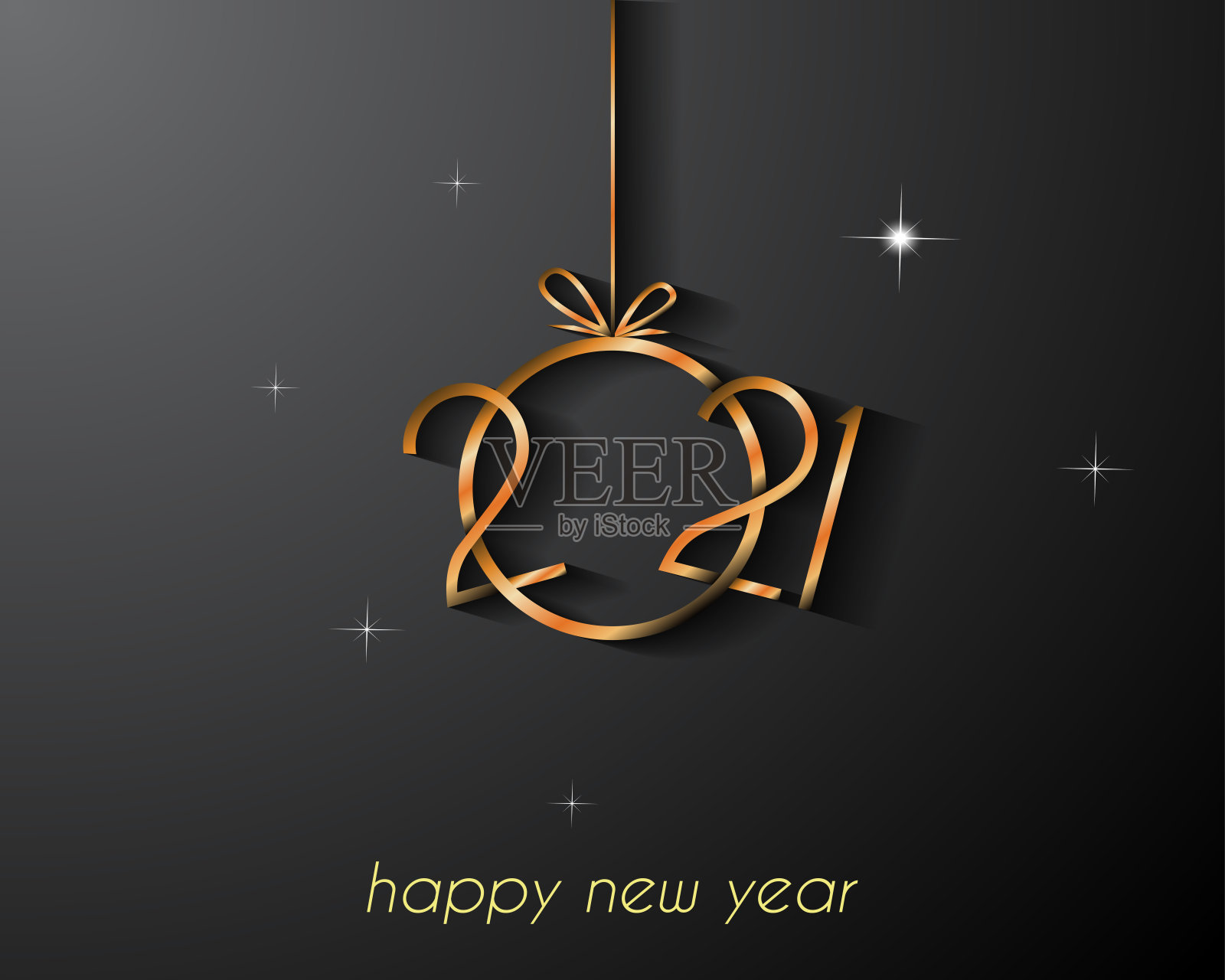 新年快乐。插画图片素材