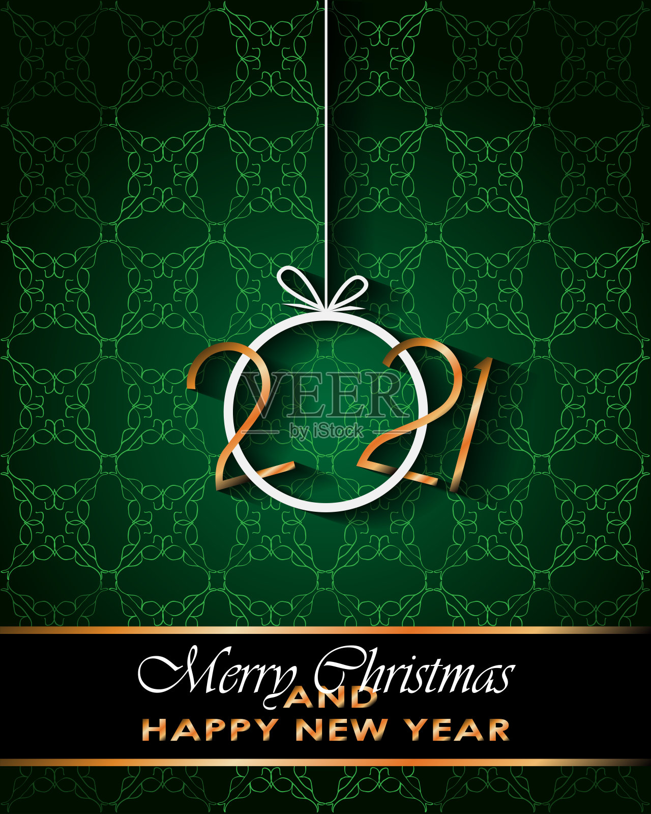 新年快乐的背景为您的季节邀请，节日海报，贺卡。插画图片素材