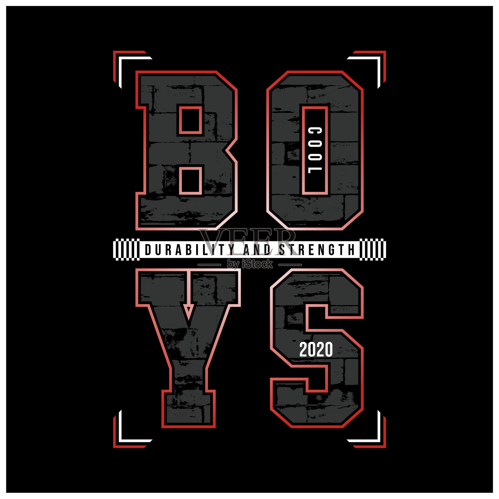 酷男孩印刷t恤印刷设计元素图片