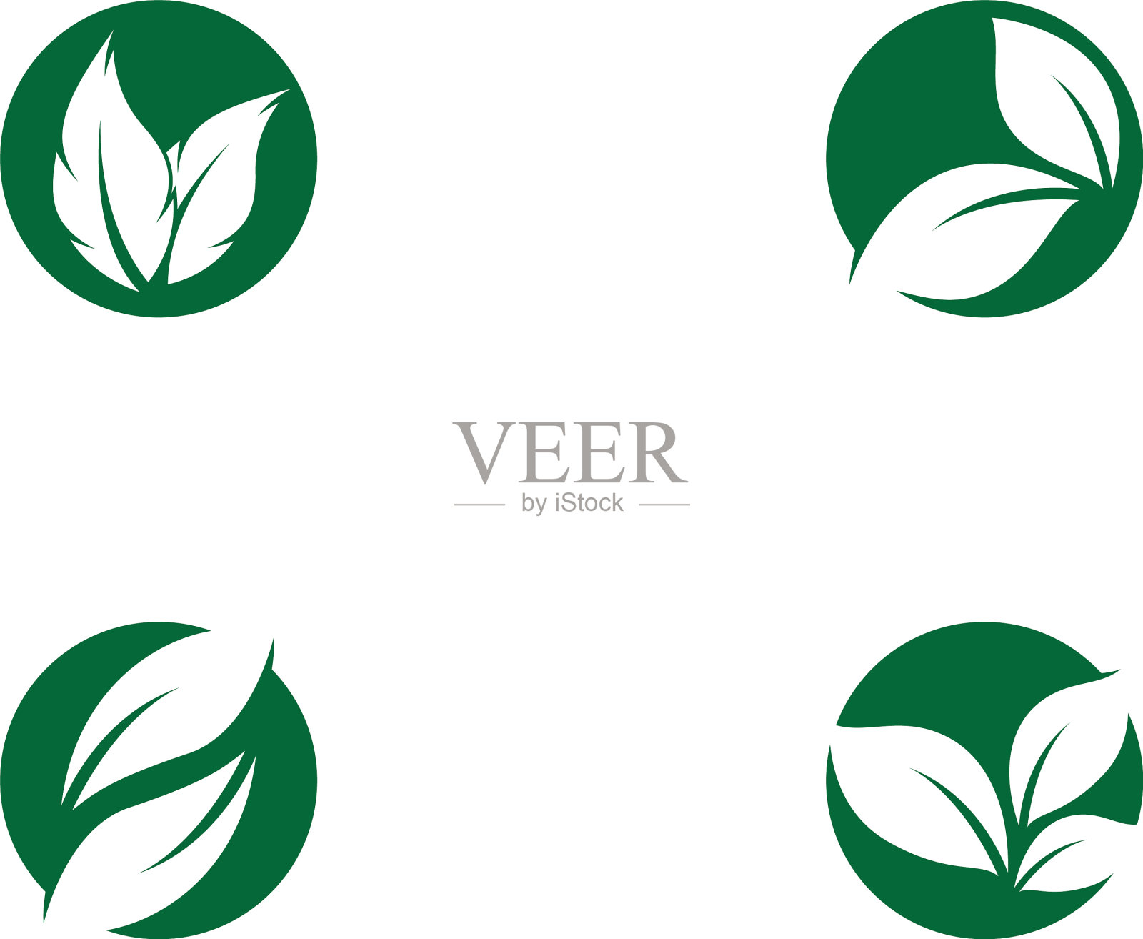 叶子象征图标插画图片素材