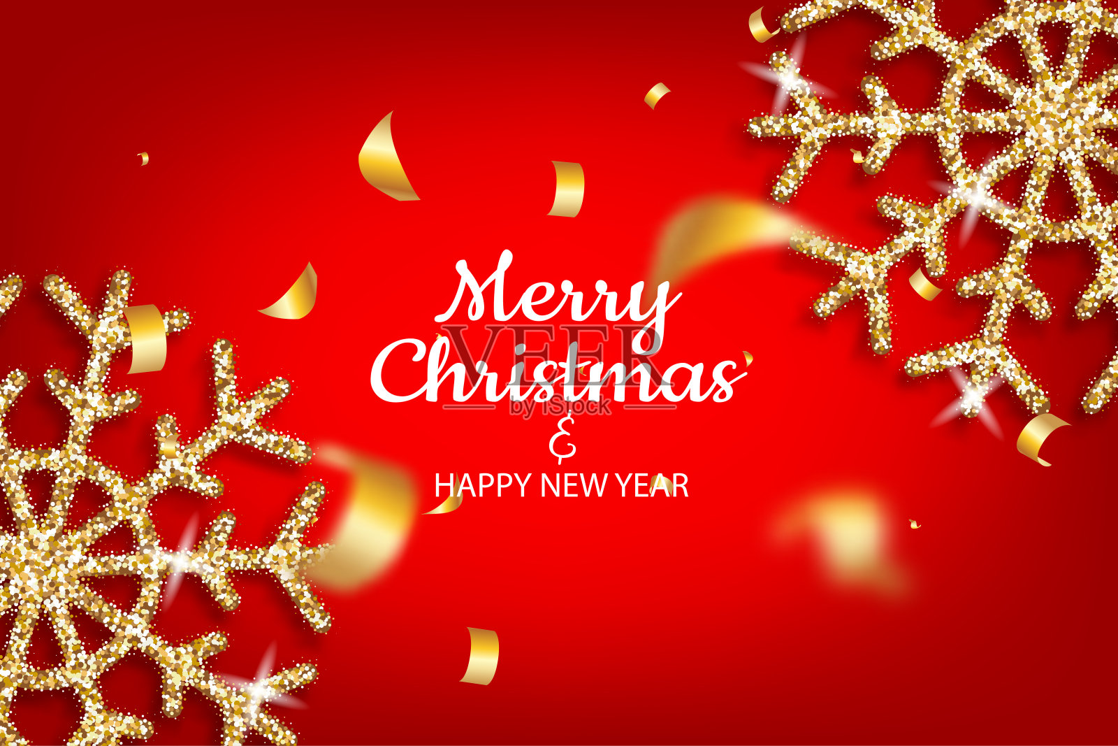 圣诞快乐，新年快乐邀请海报设计模板素材