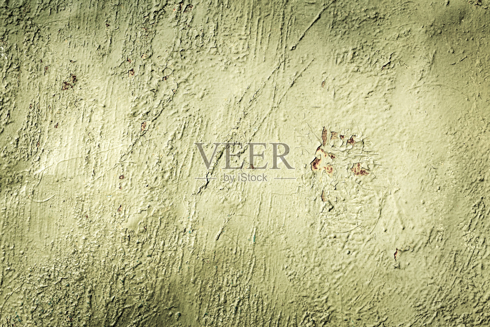 纹理背景钢表面锈迹和油漆痕迹。装饰图案。照片摄影图片