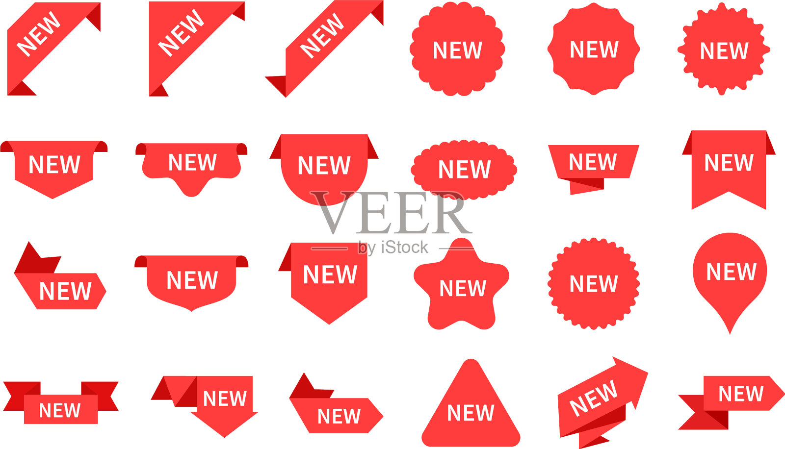 新款贴纸优雅的广告图标设计元素图片