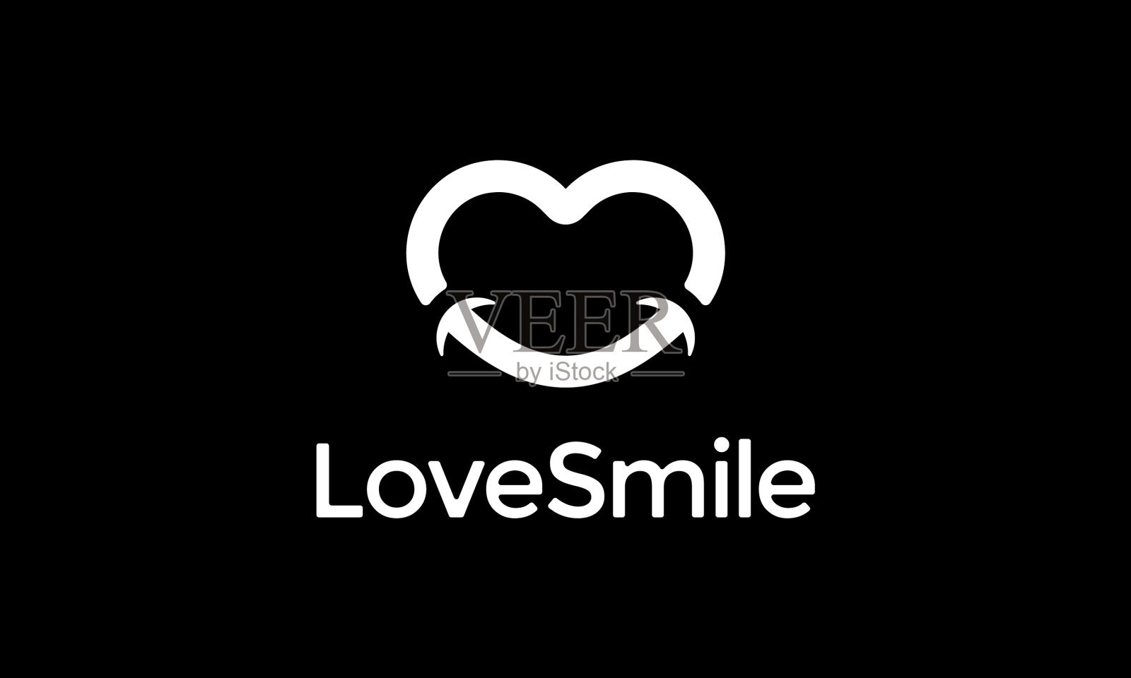 爱笑标志设计理念插画图片素材