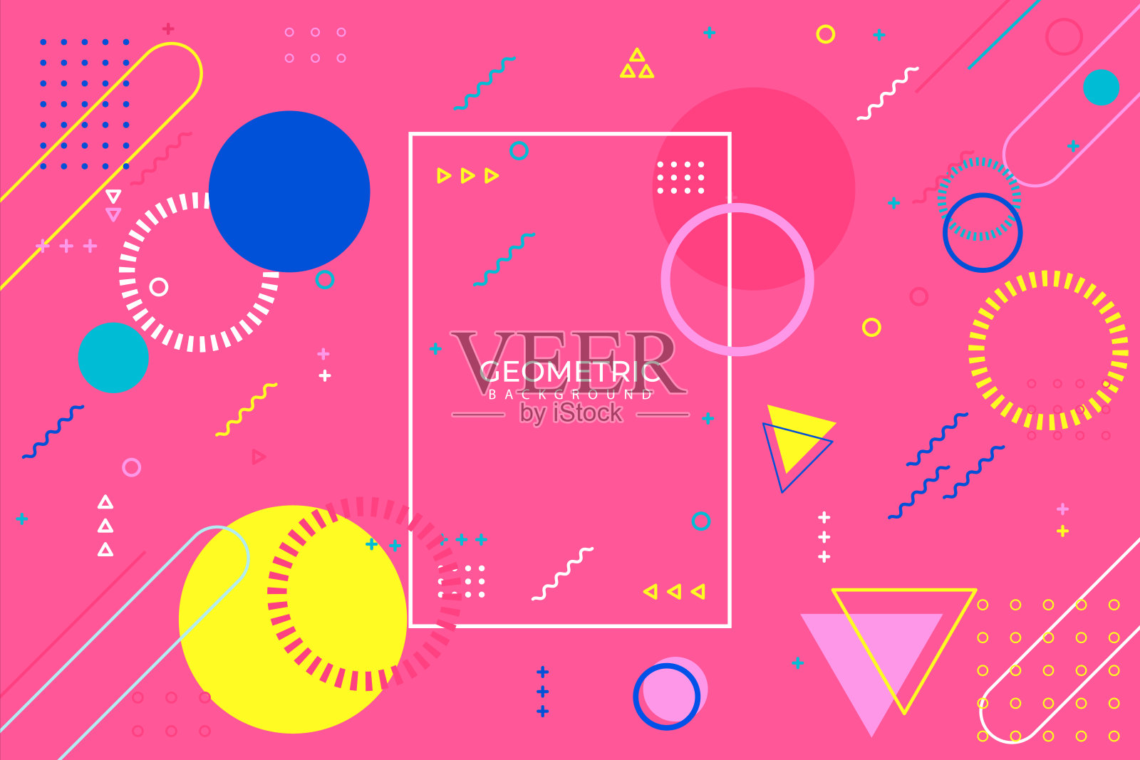 抽象几何图形背景设计插画图片素材