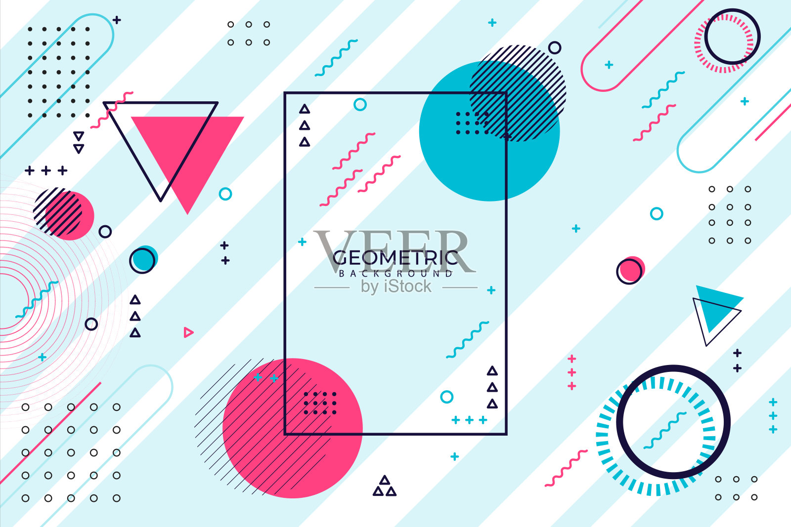 抽象几何形状的背景设计插画图片素材