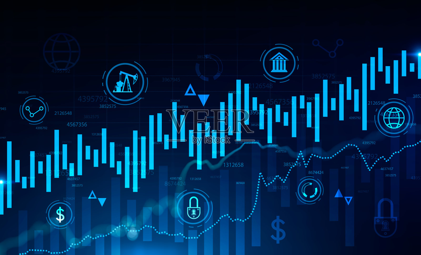 外汇图表和业务界面照片摄影图片