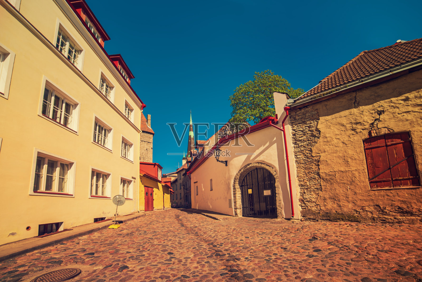 塔林老城照片摄影图片