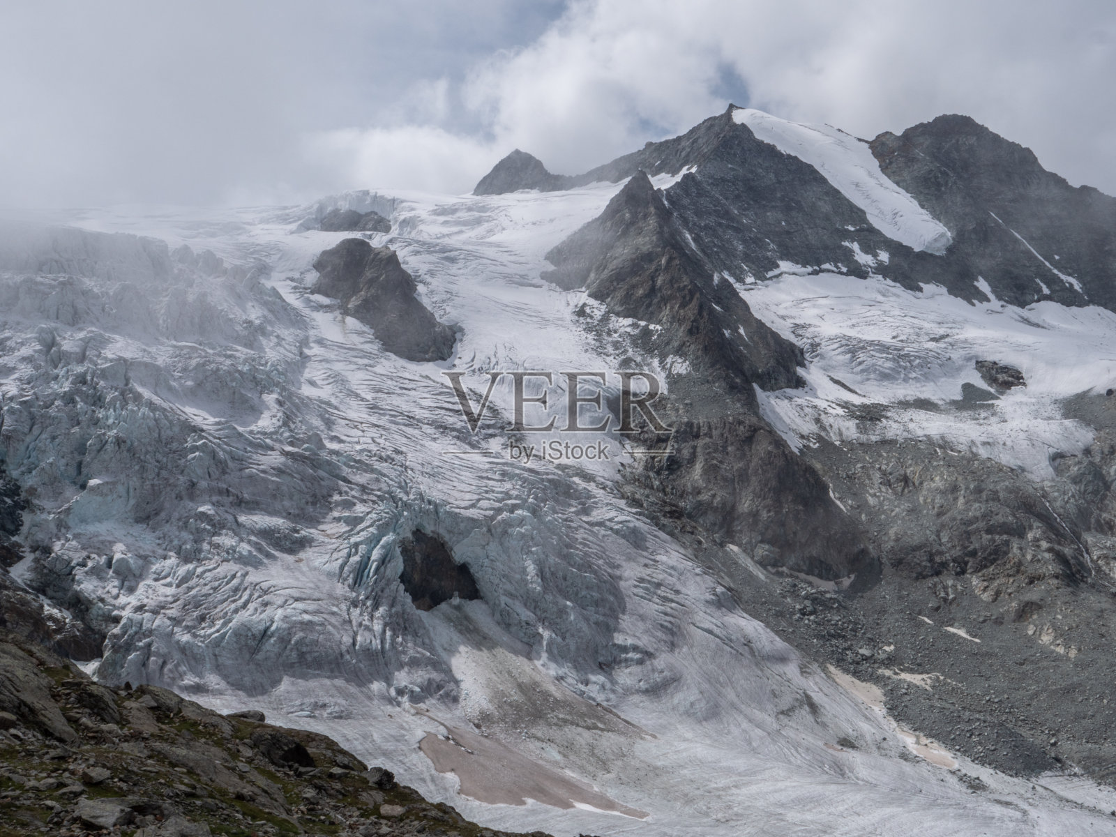 莫瑞冰川，瓦莱州坎顿，瑞士照片摄影图片