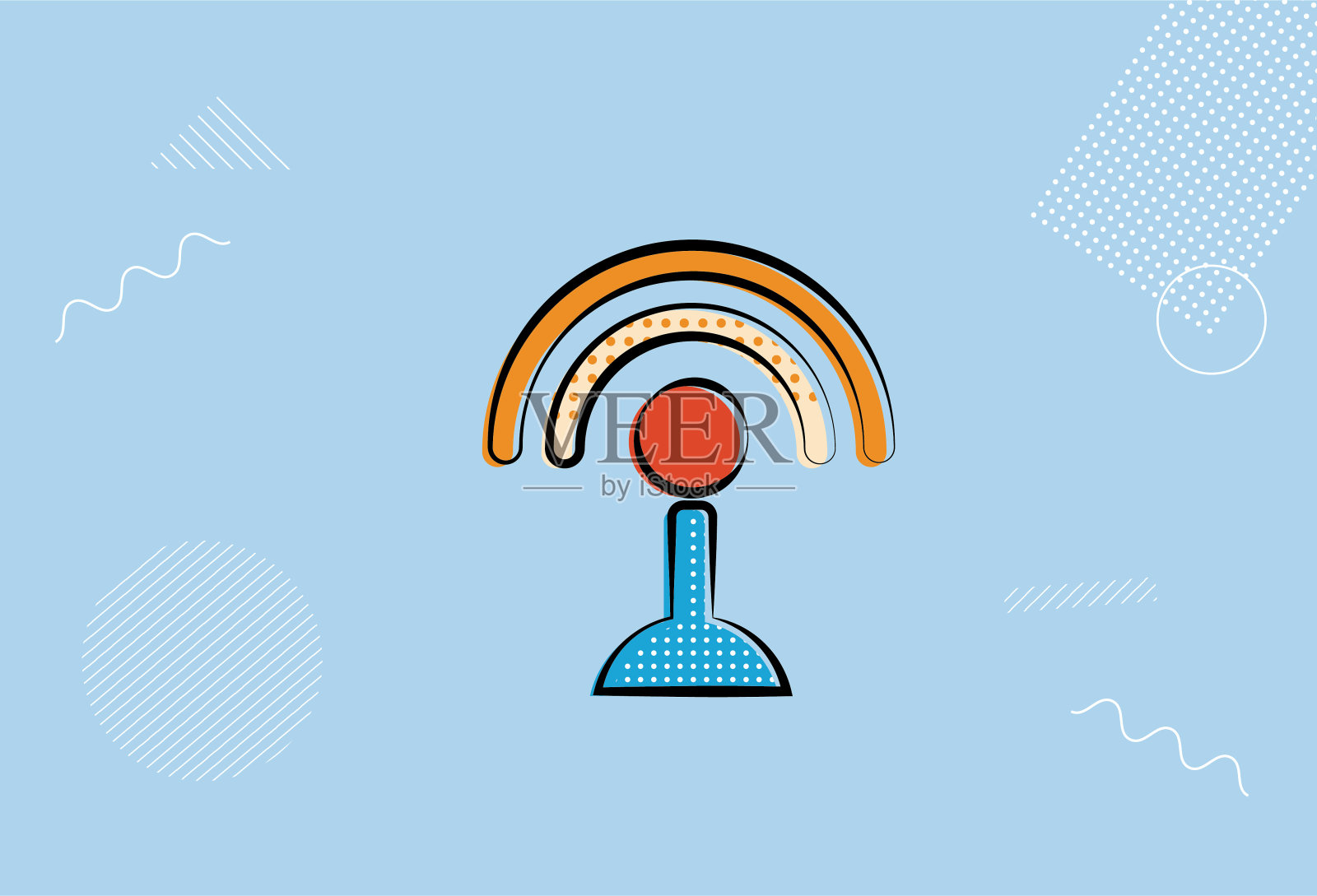 通讯塔图标插画图片素材