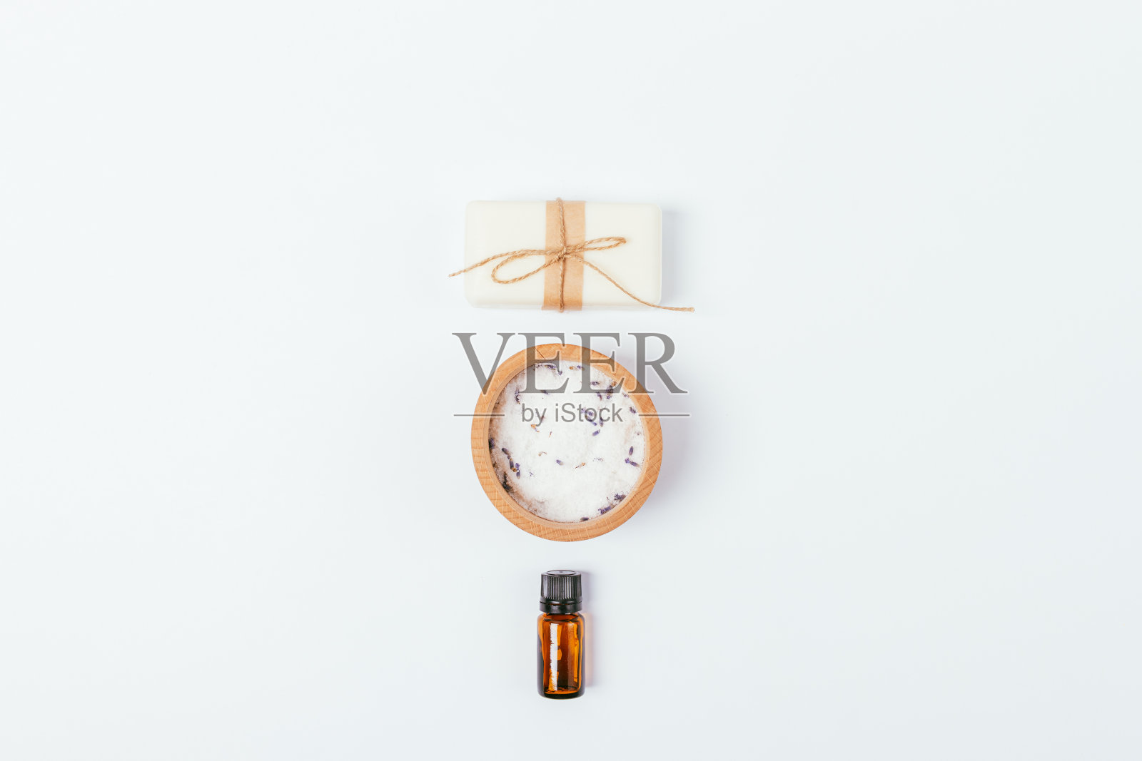 卫生和放松有机化妆品，手工香皂照片摄影图片