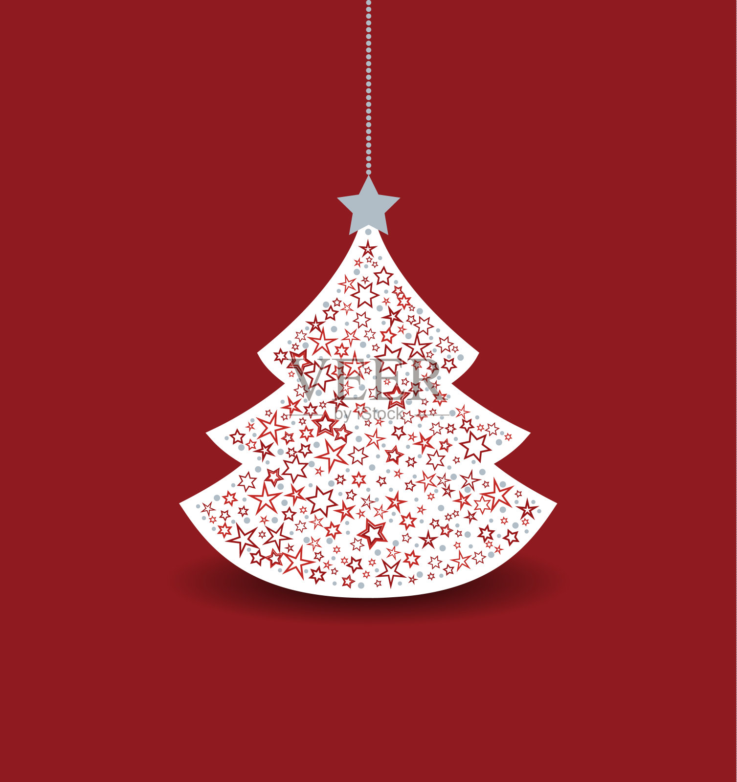 圣诞树装饰插画图片素材