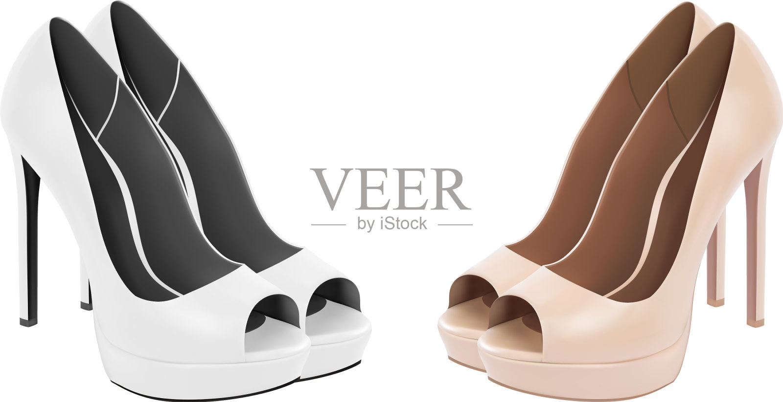 女鞋插画图片素材