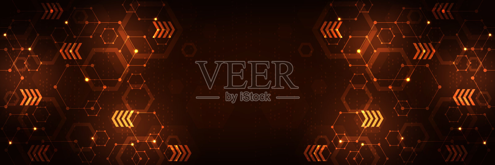 矢量背景技术中的数据网络概念。插画图片素材