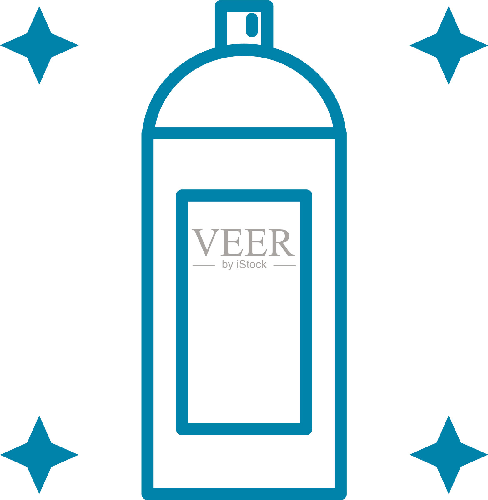 喷雾可以图标线条样式插画图片素材