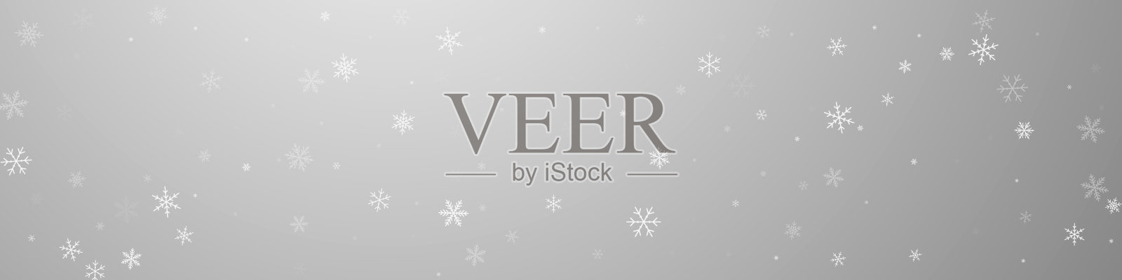 稀疏的雪花圣诞背景。微妙的flyin插画图片素材