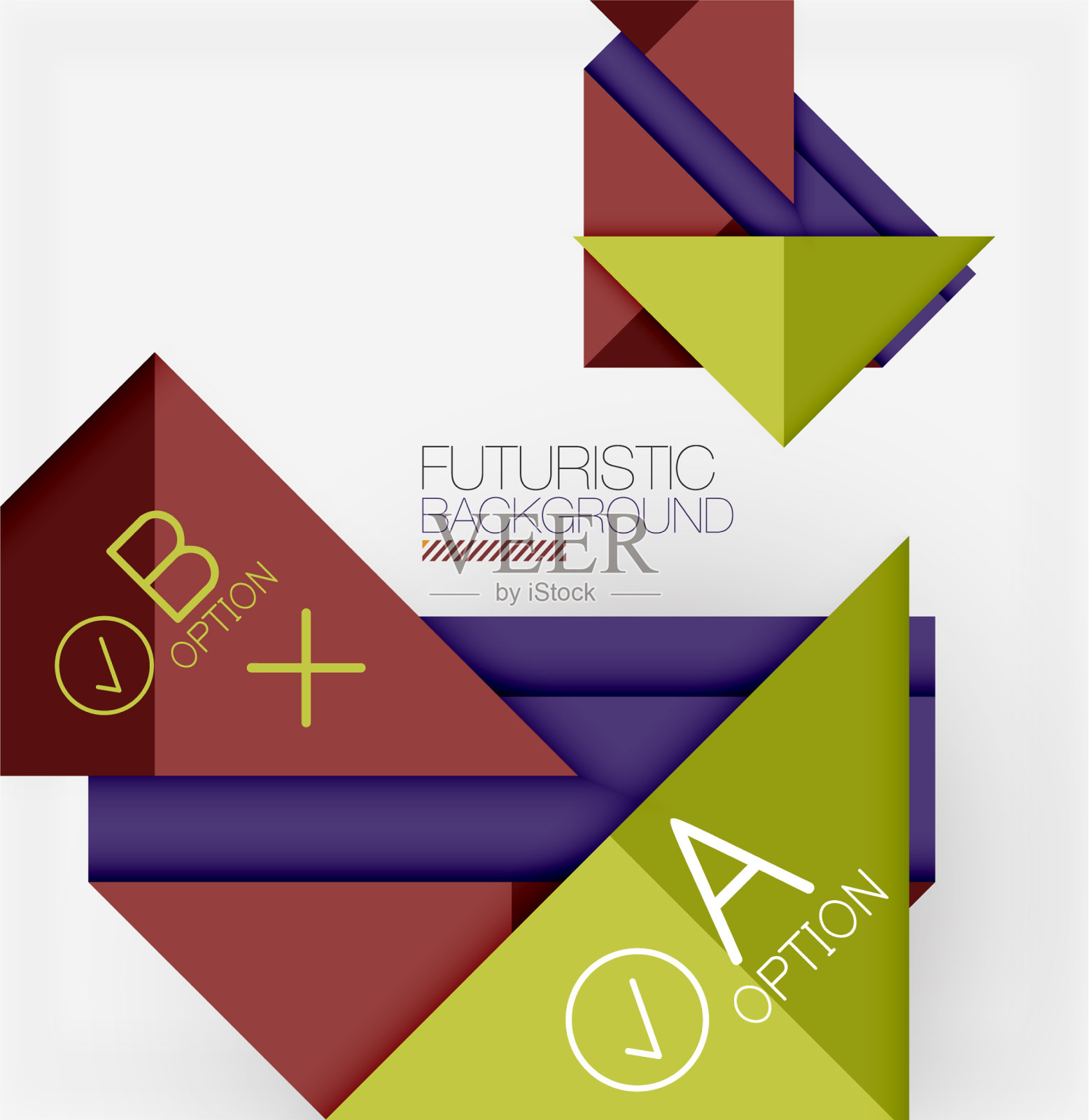 抽象背景几何业务插画图片素材