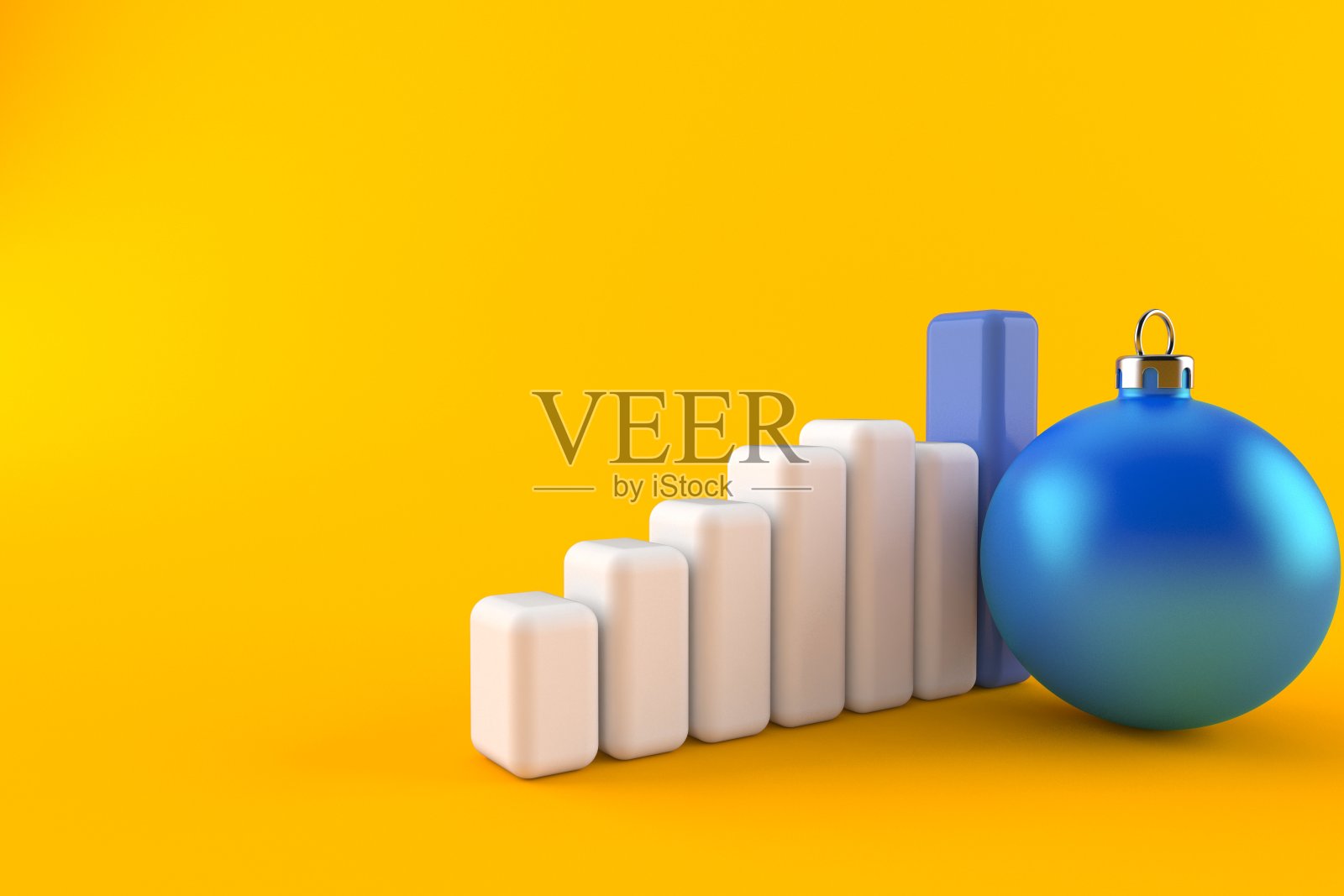 带图表的圣诞装饰品照片摄影图片