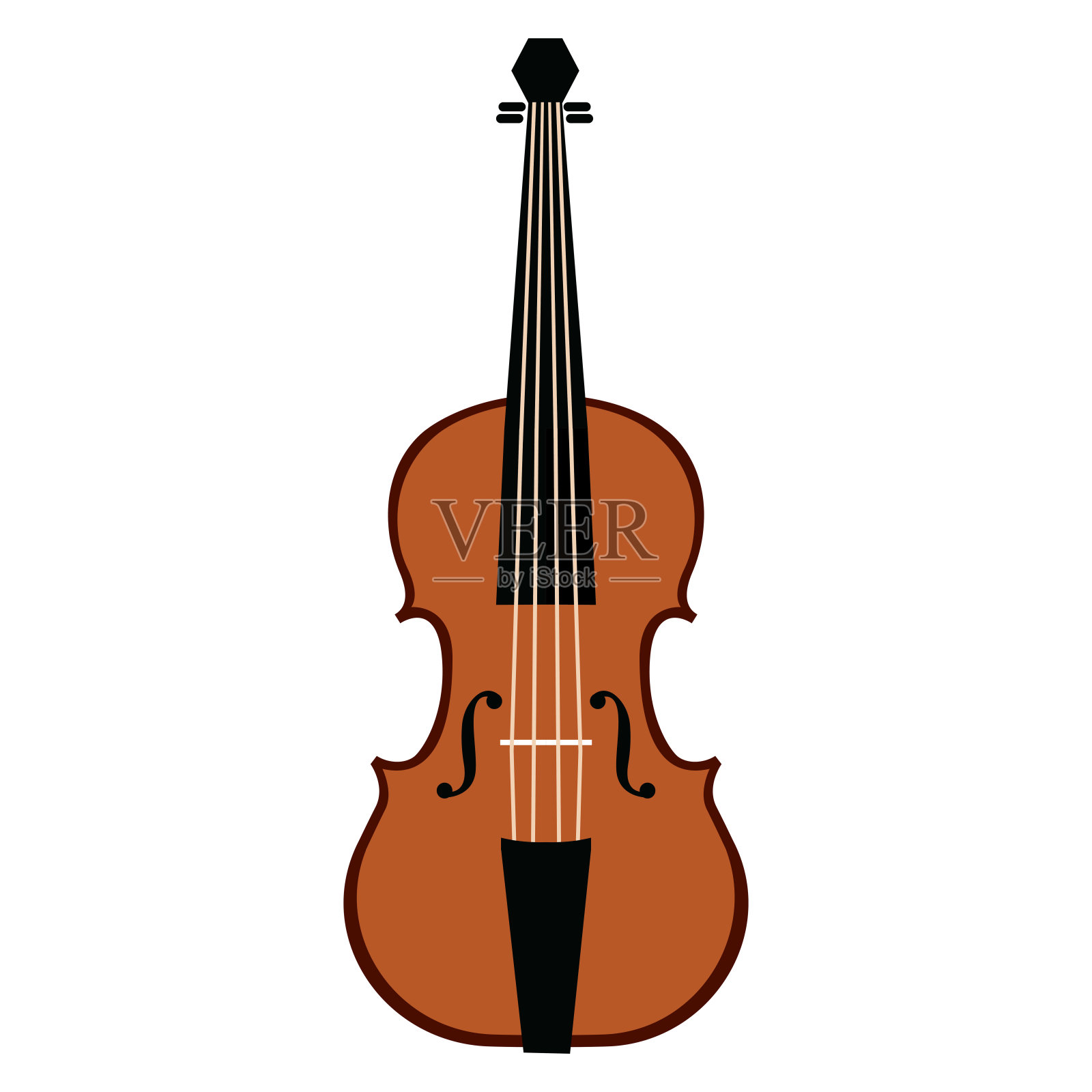 经典的小提琴形象设计元素图片