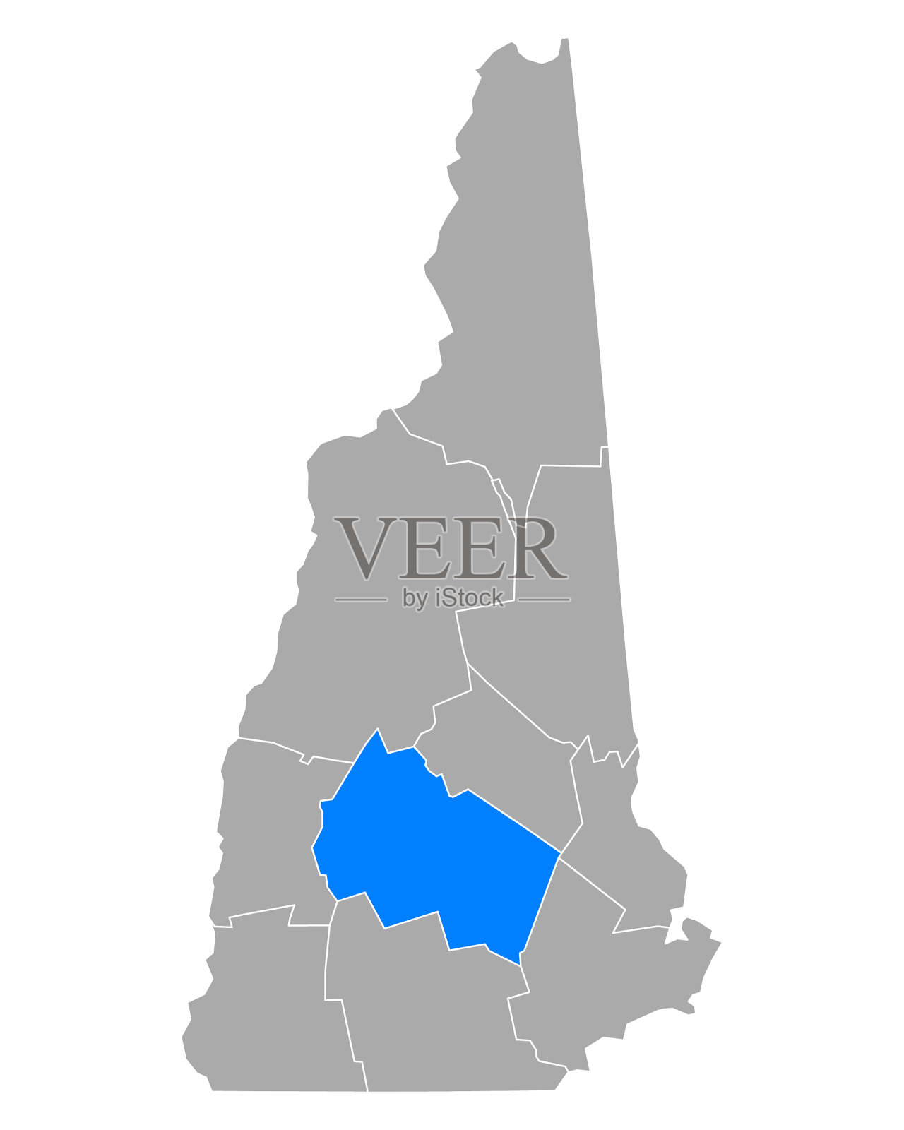 新罕布什尔州的梅里马克插画图片素材