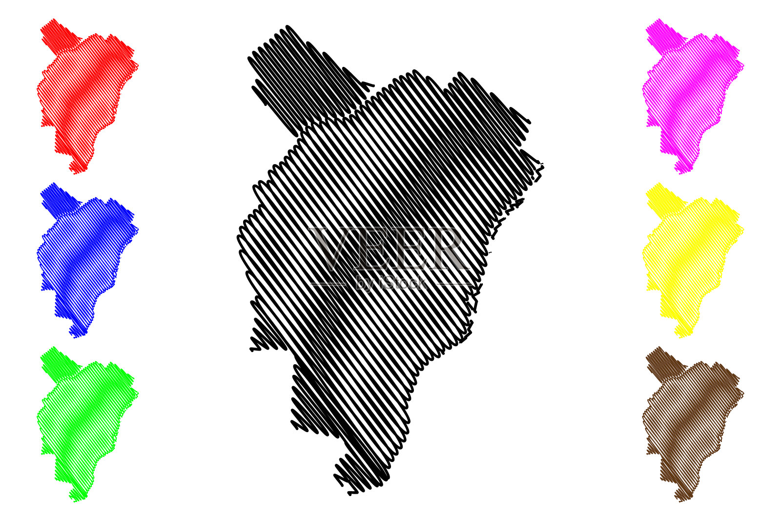 伊万诺-弗兰基夫斯克城(乌克兰)地图矢量图，草稿图伊万诺-弗兰基夫斯克城地图插画图片素材