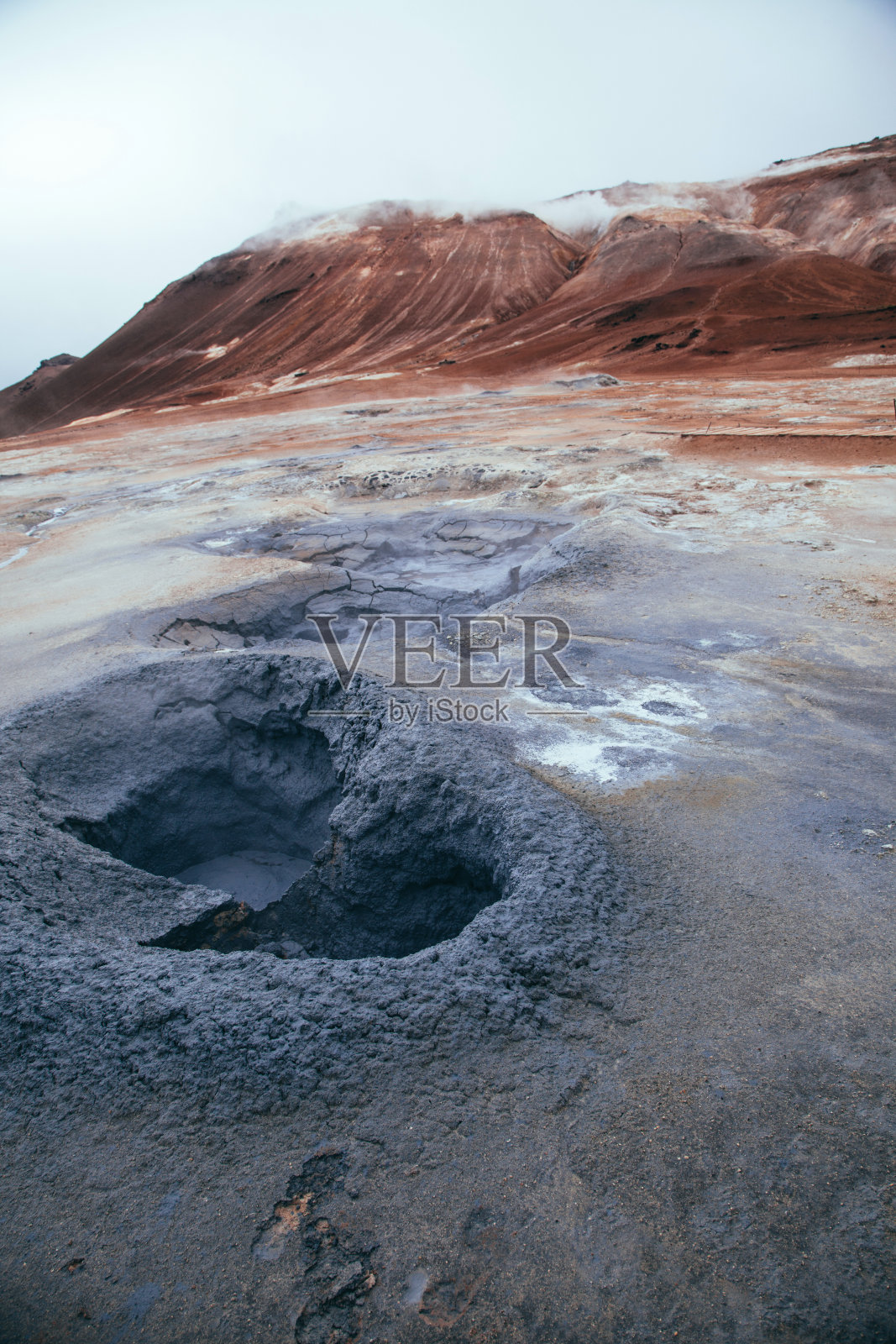 冰岛北部Hverir地热区照片摄影图片