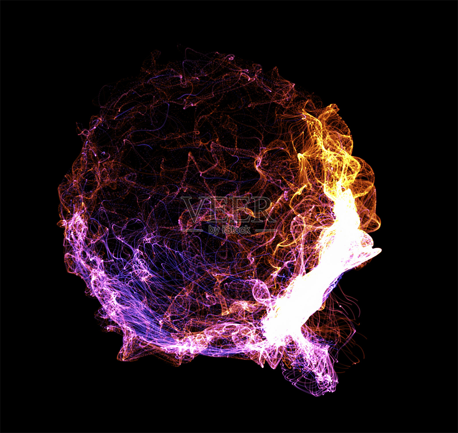 三维抽象粒子球设计照片摄影图片