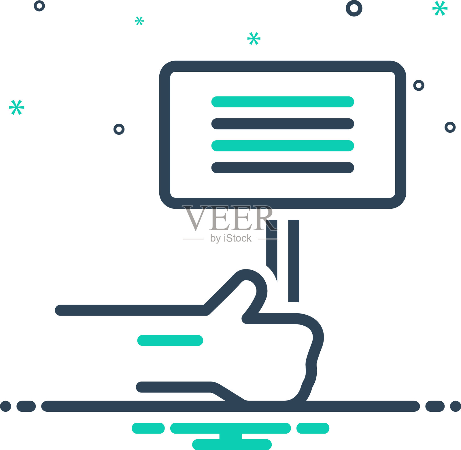 演示插画图片素材