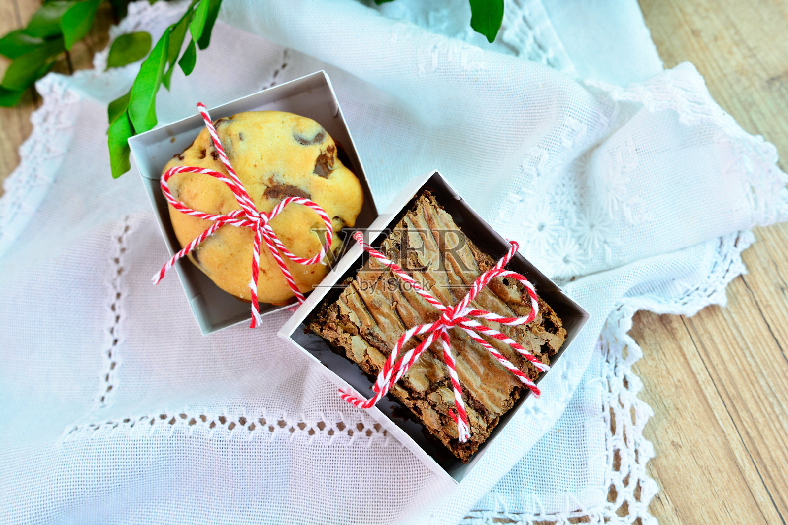 饼干和布朗尼甜点，巧克力照片摄影图片