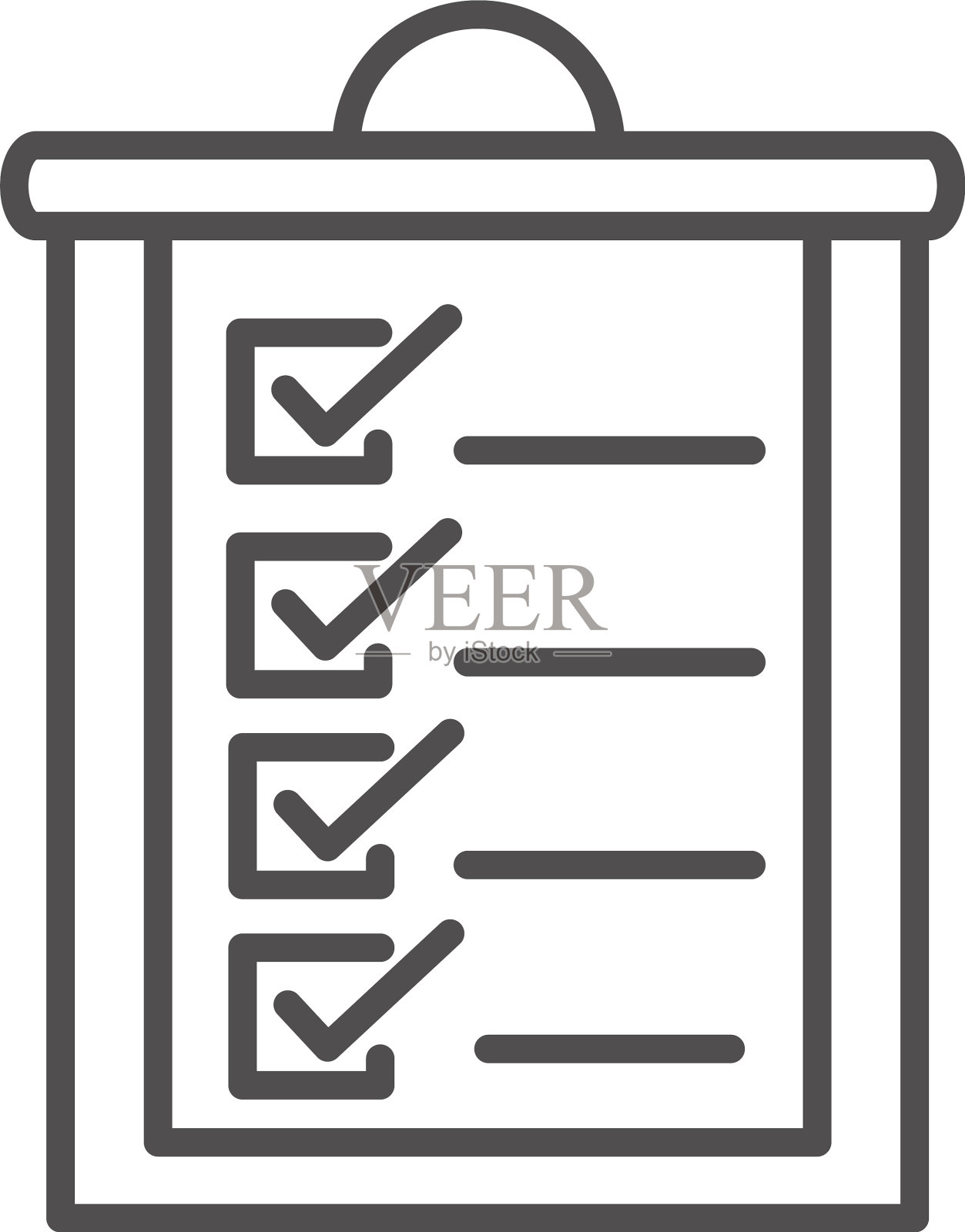 物流剪贴板检查与货运有关图标素材