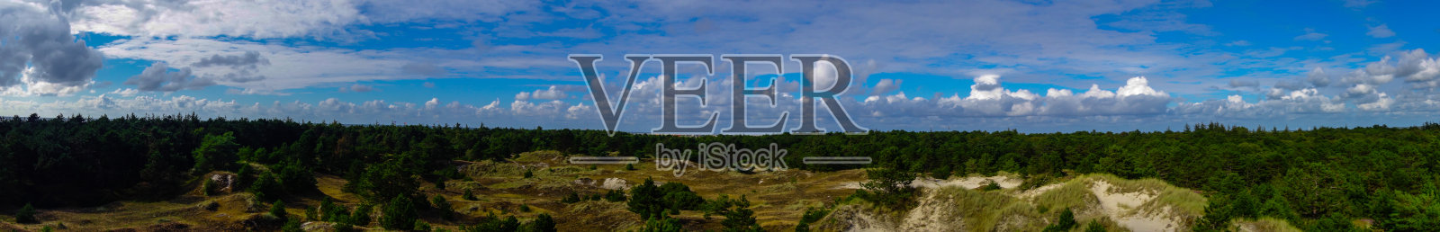 从上面俯瞰德国圣彼得-奥尔丁沙丘景观照片摄影图片