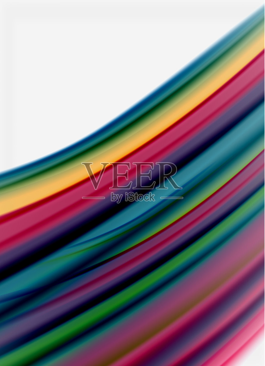 波浪线条抽象背景光滑的丝绸设计插画图片素材