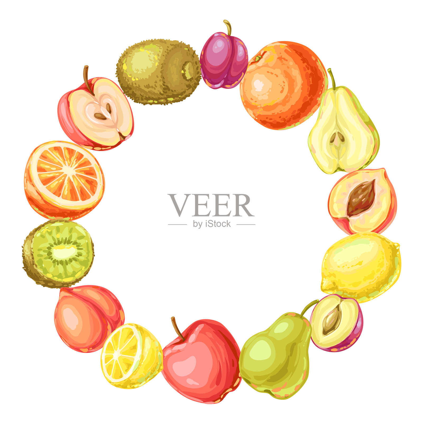 果实成熟的框架设计元素图片