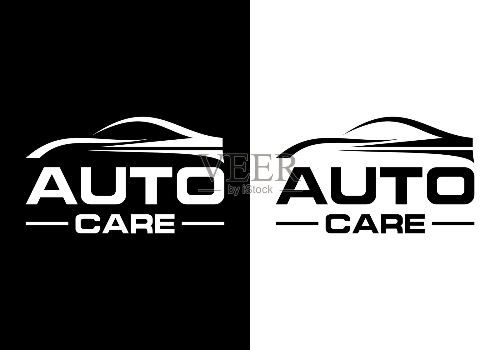 汽车标志符号抽象为汽车标志符号插画图片素材