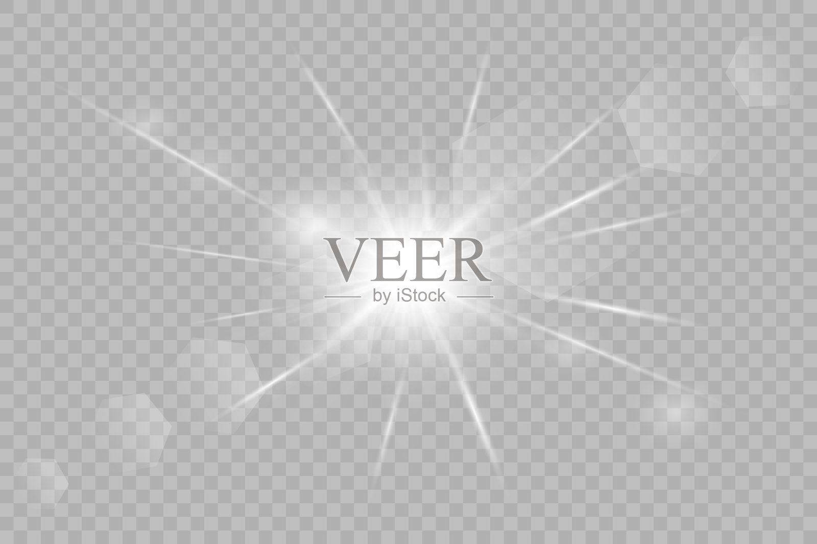 矢量透明阳光特殊镜头光晕光效果。插画图片素材