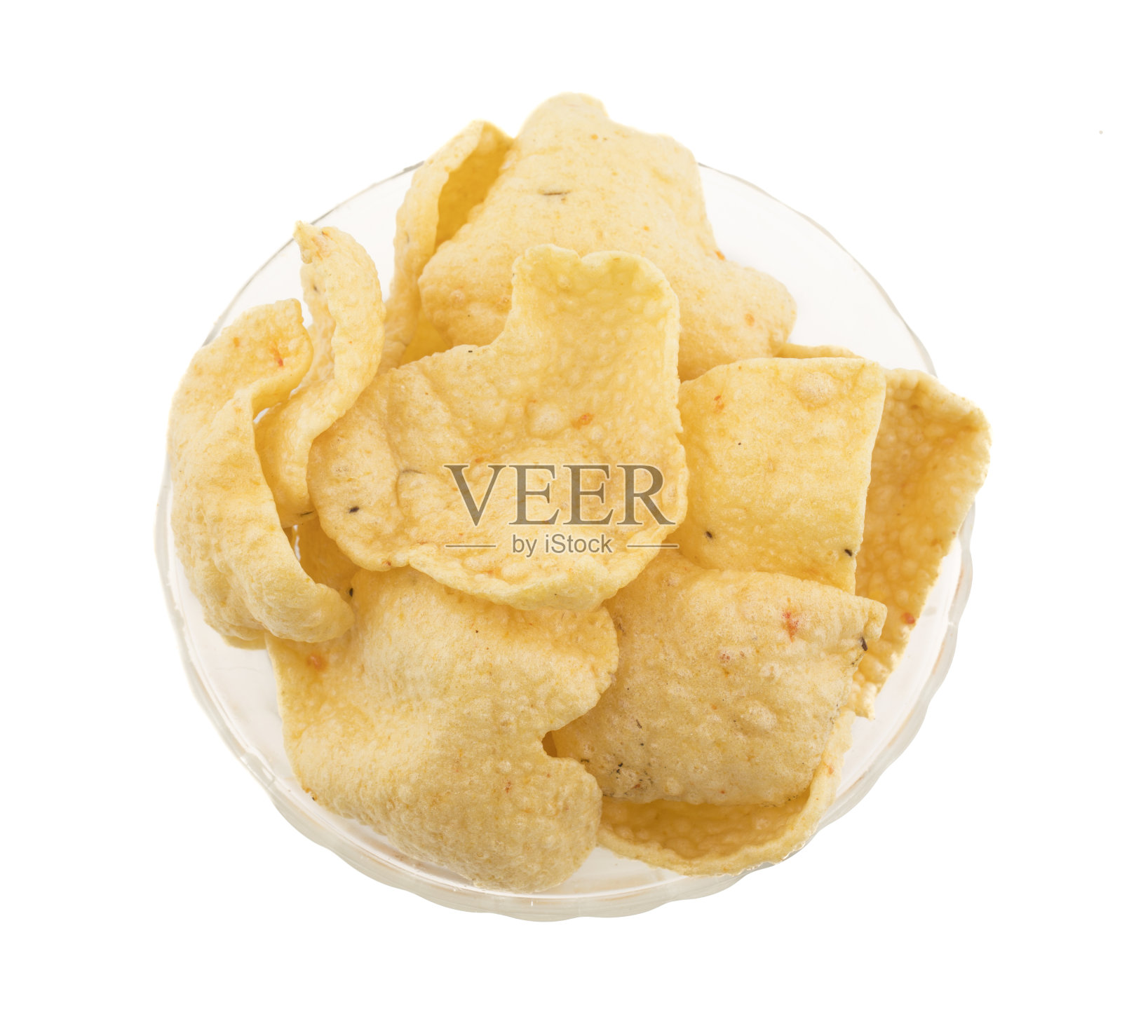 印度街油炸心形黄色小吃照片摄影图片