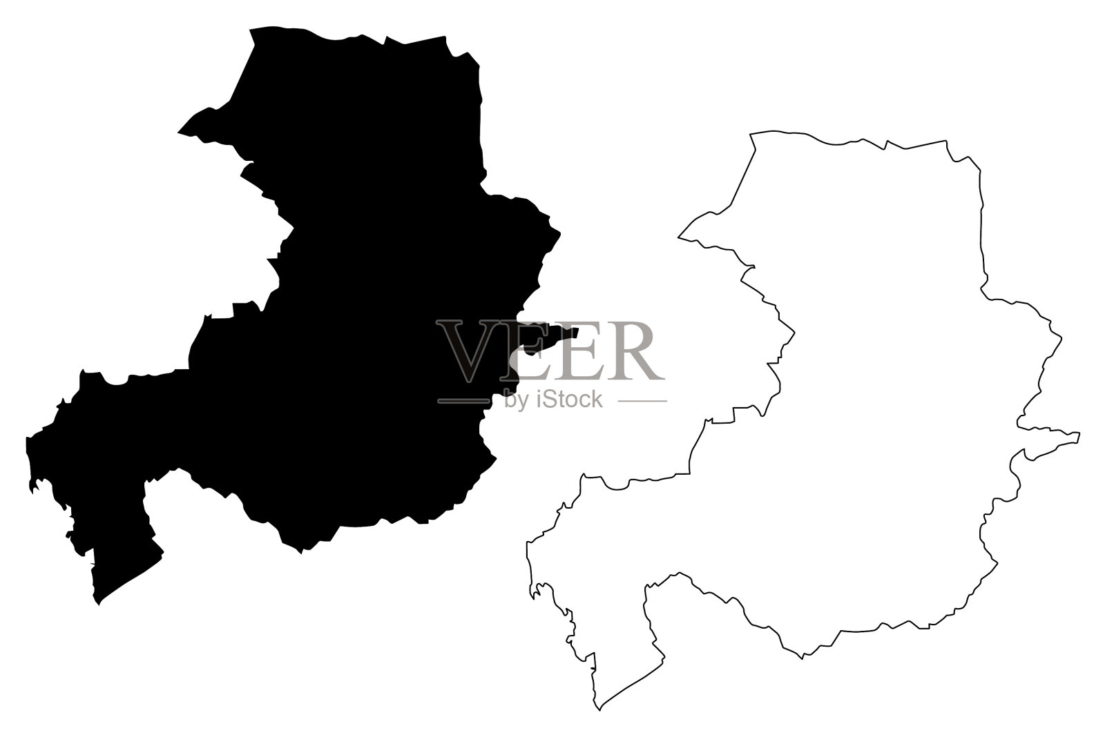 艾克斯-普罗旺斯城法国共和国法国地图插画图片素材