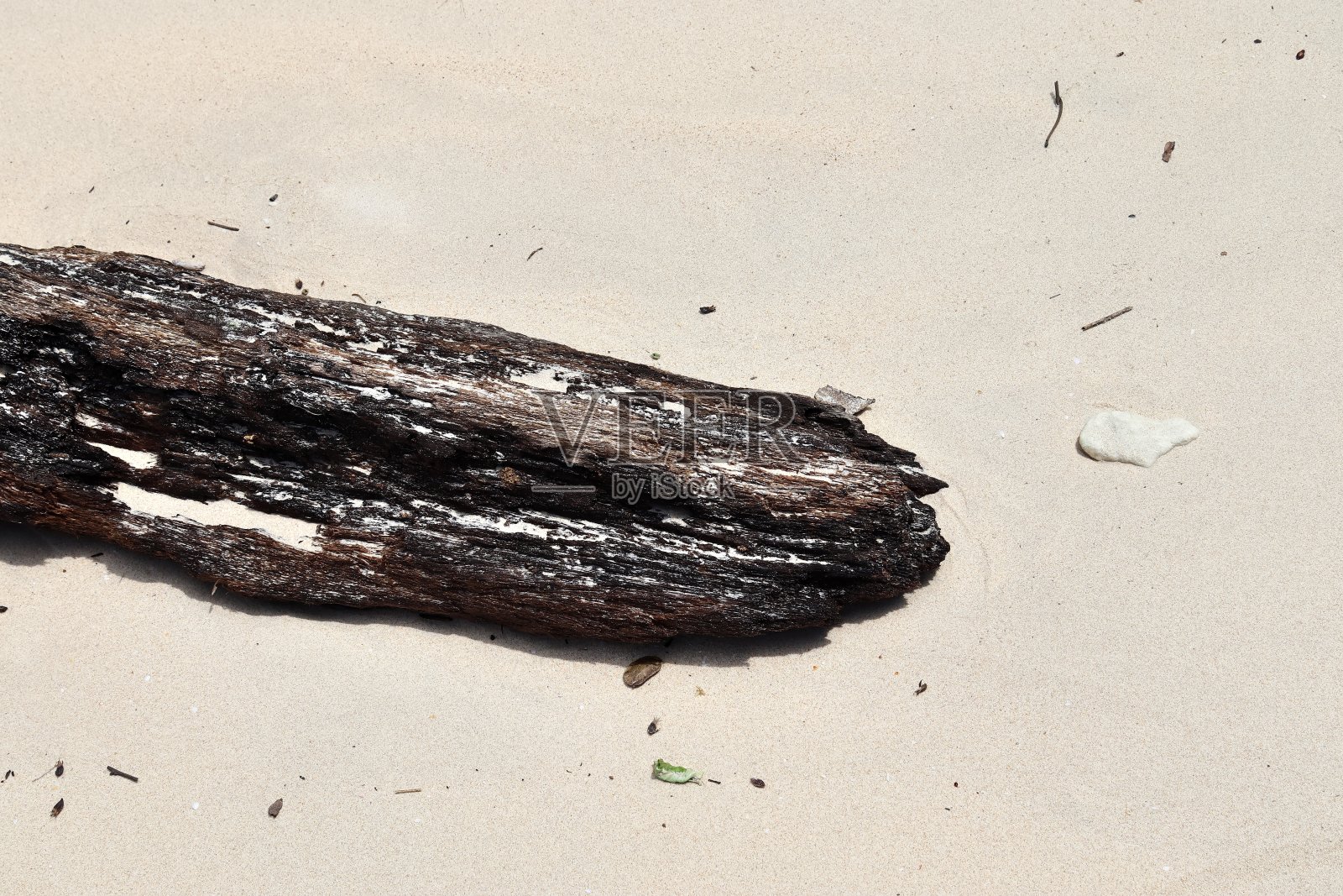 塞舌尔天堂岛的白色沙滩和脚印的美丽镜头照片摄影图片