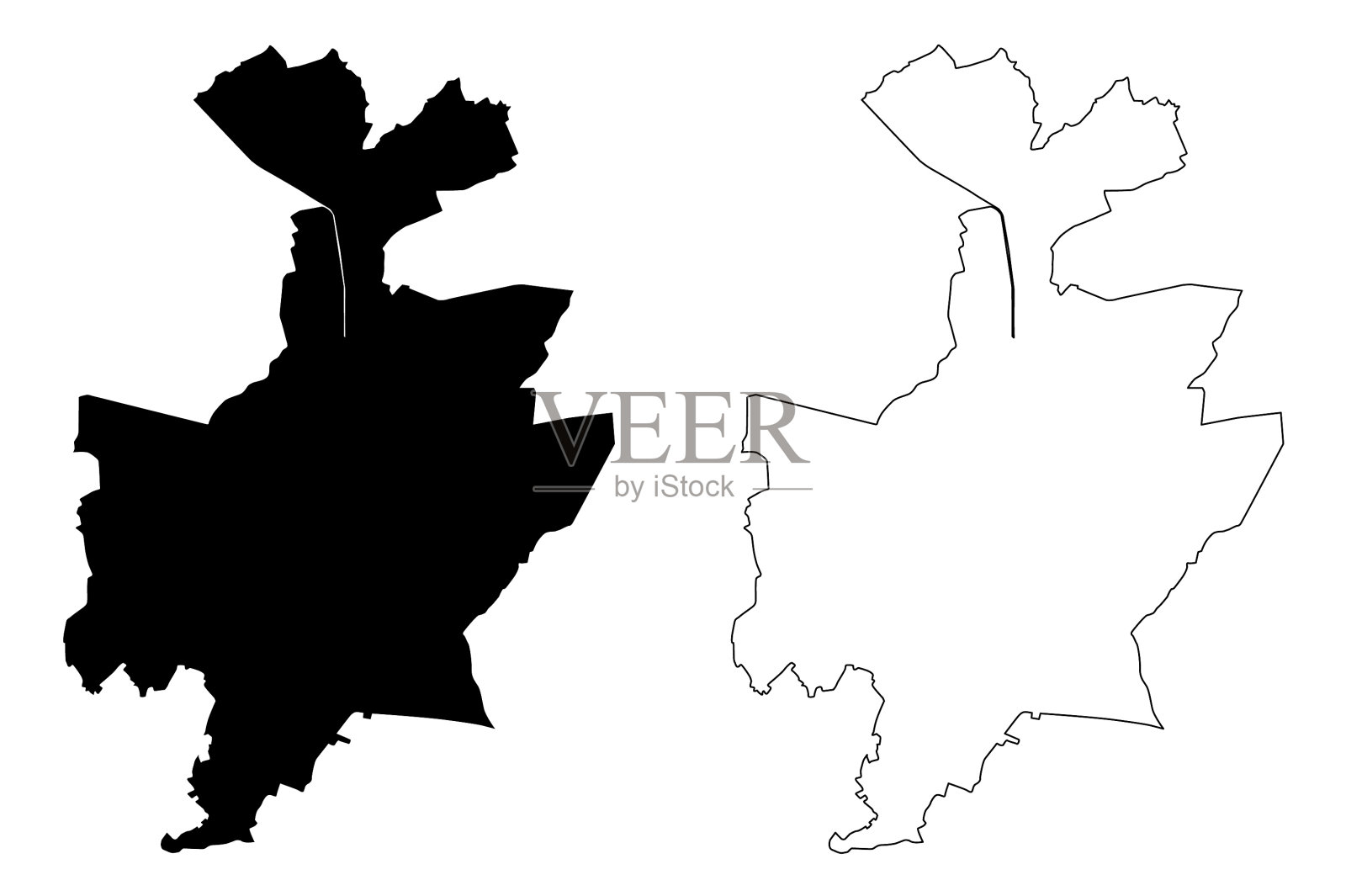 鲁汶城王国比利时佛兰德地区地图插画图片素材