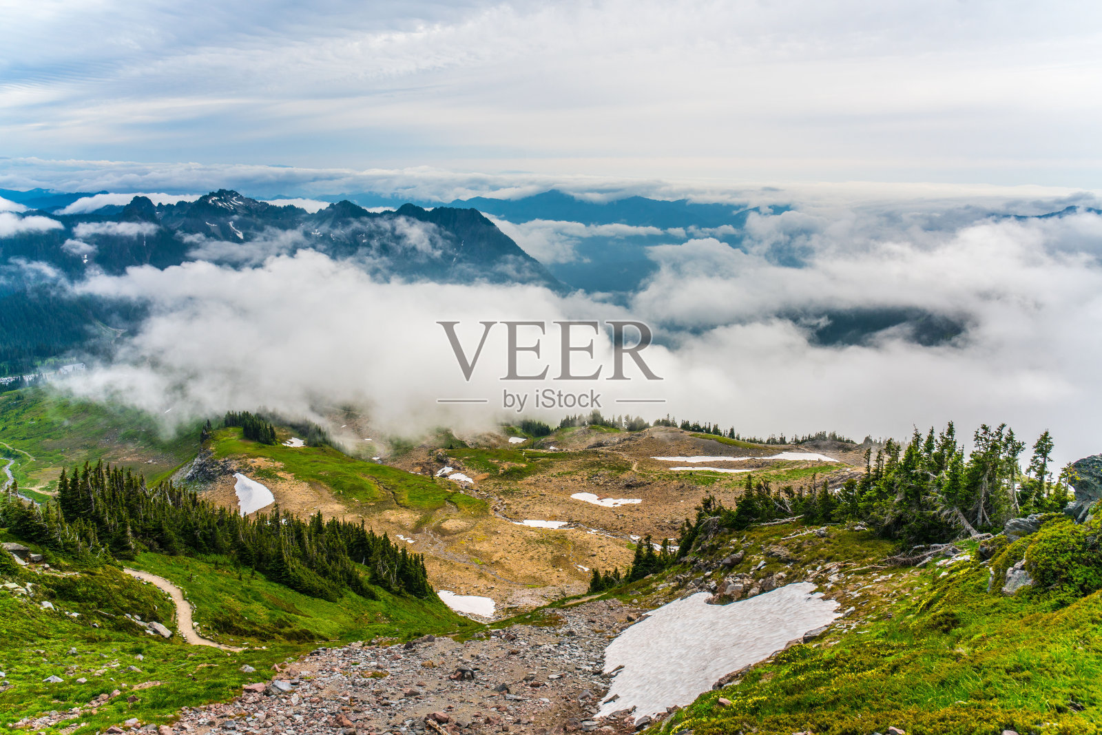 雷尼尔山国家公园照片摄影图片