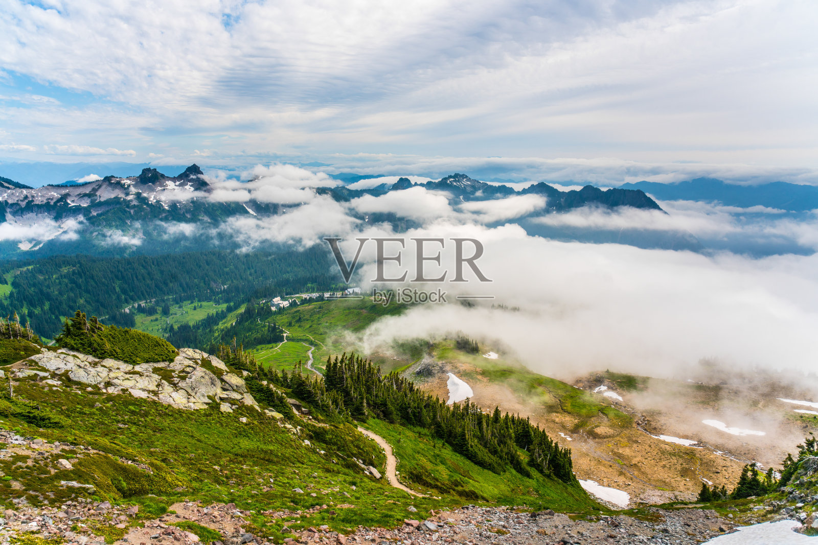 雷尼尔山国家公园照片摄影图片